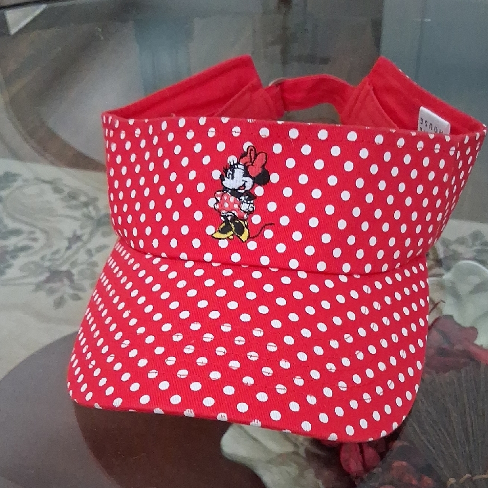 Disney Red Polka Dot Minnie Mouse Visor